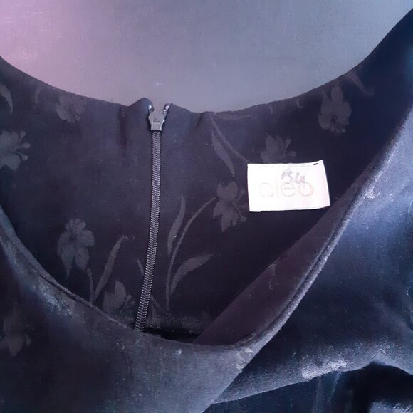 Cleo SZ 10 Black 2 Piece Jacket & Sleeveless Tank Dress - Picture 11 of 15